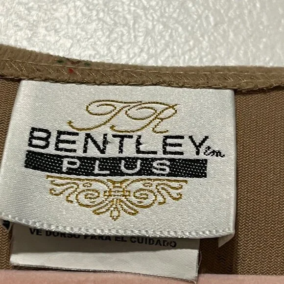 Bentley Womens Southwestern Fringe Vest 1X Tan Western Ranch Rodeo Cowgirl Indie - Picture 5 of 7